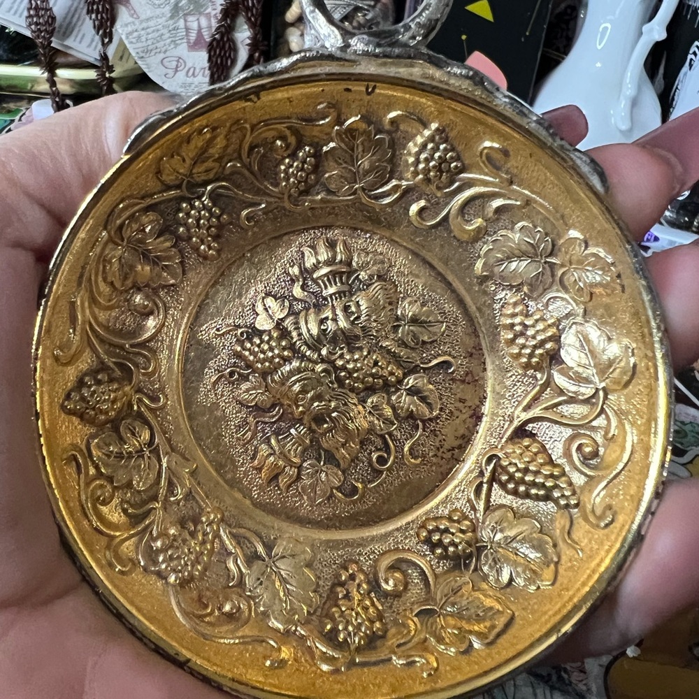 Vintage Gold Decorative Plate